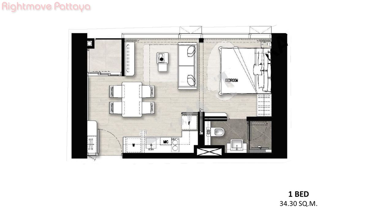 ONCE Wongamat, Condo In North Pattaya