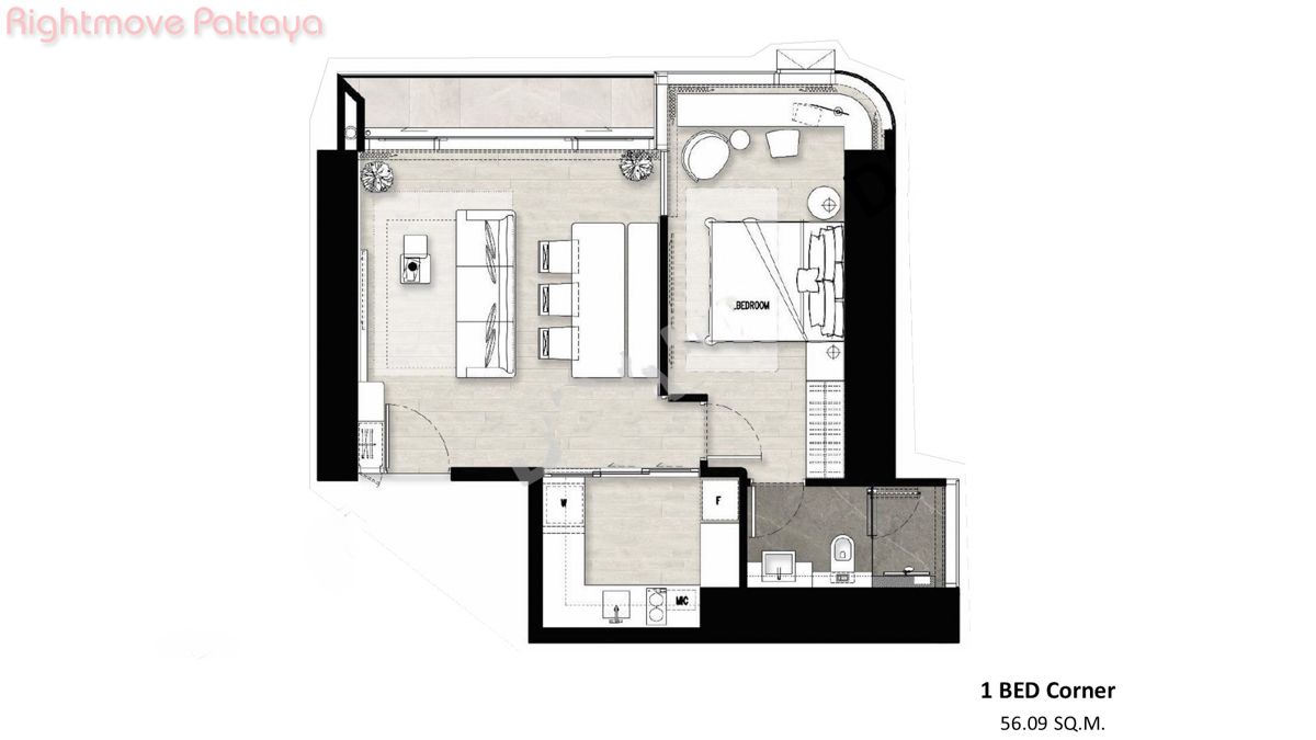 ONCE Wongamat, Condo In North Pattaya
