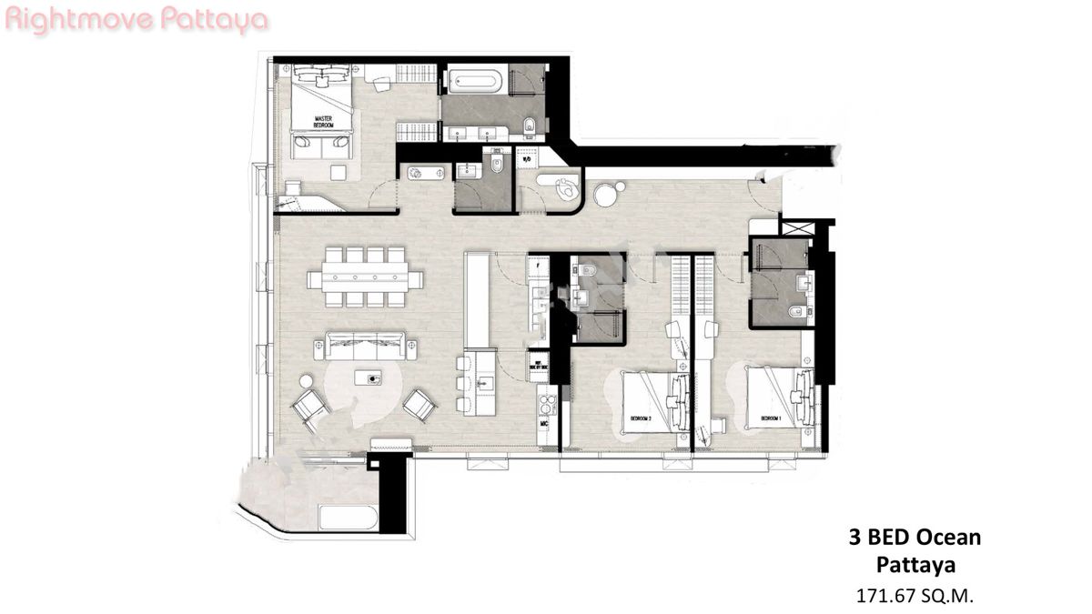 ONCE Wongamat, Condo In North Pattaya