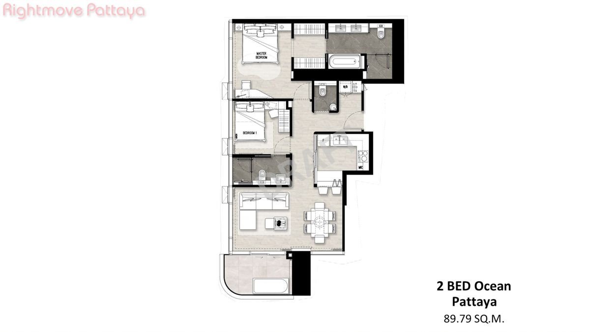 ONCE Wongamat, Condo In North Pattaya